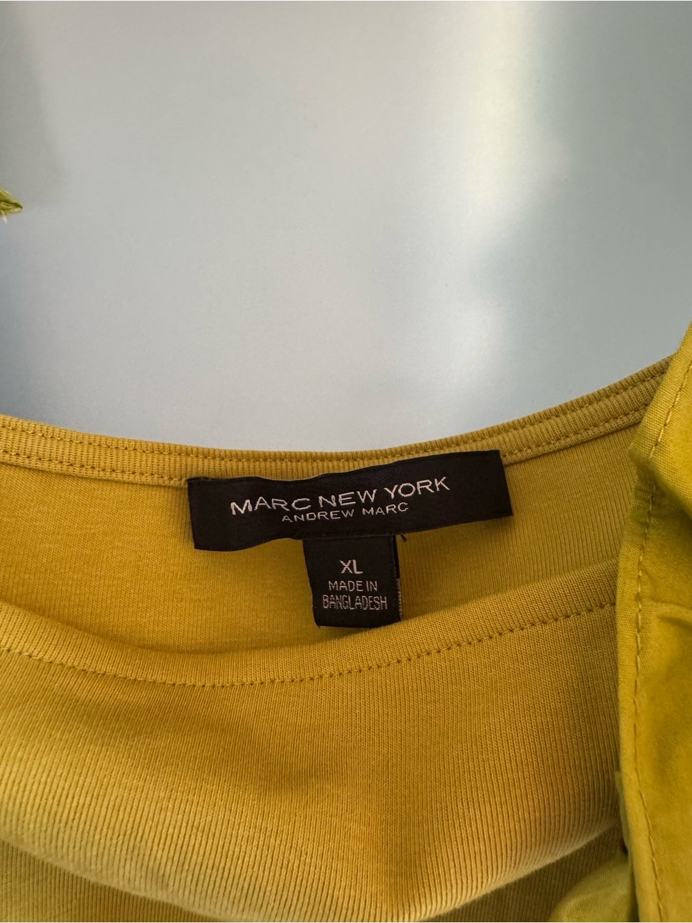Marc New York Chartreuse Ruffle Tank Top Size XL - Picture 3 of 3